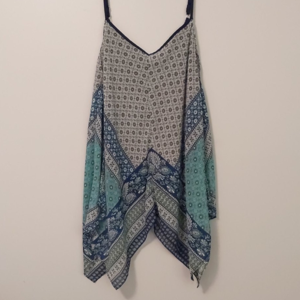 Sheer patterned blouse